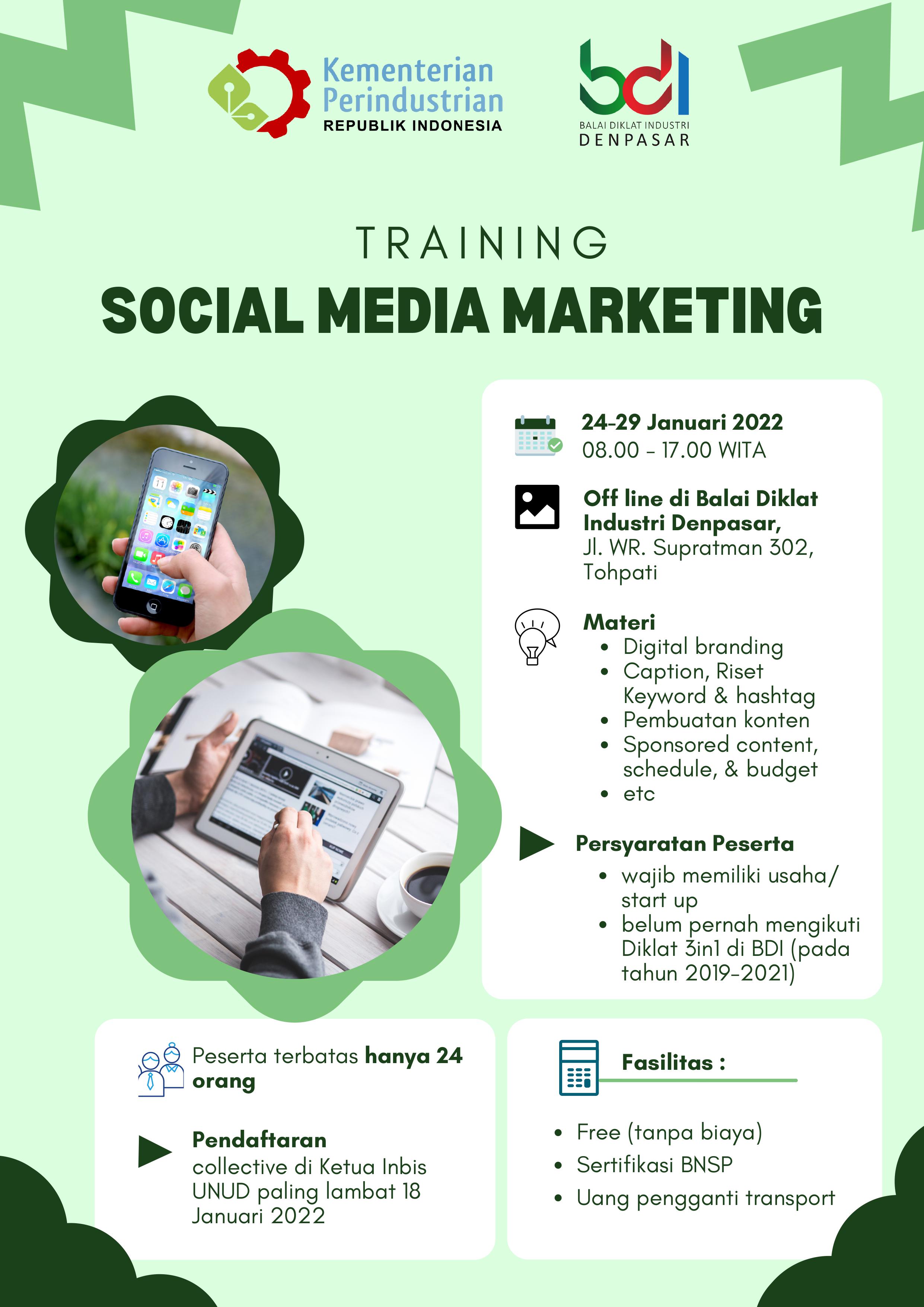Training Sosial Media Marketing